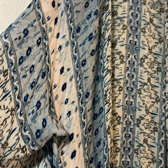 Free People Pattern Open Blue Cardigan - One Size - Like New - Picture 4 of 4